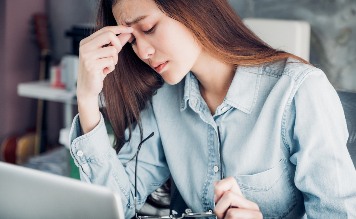 Stressed woman